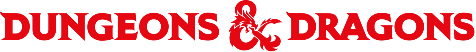 Official Dungeons & Dragons logo - red horizontal